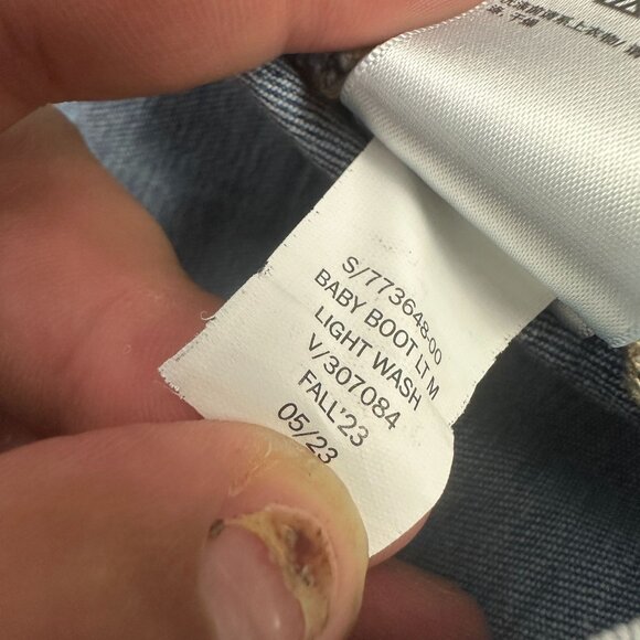 Gap Denim Baby Boot Light Wash Jeans 4/27R Womens Bootcut Comfortable Fit - Picture 5 of 5